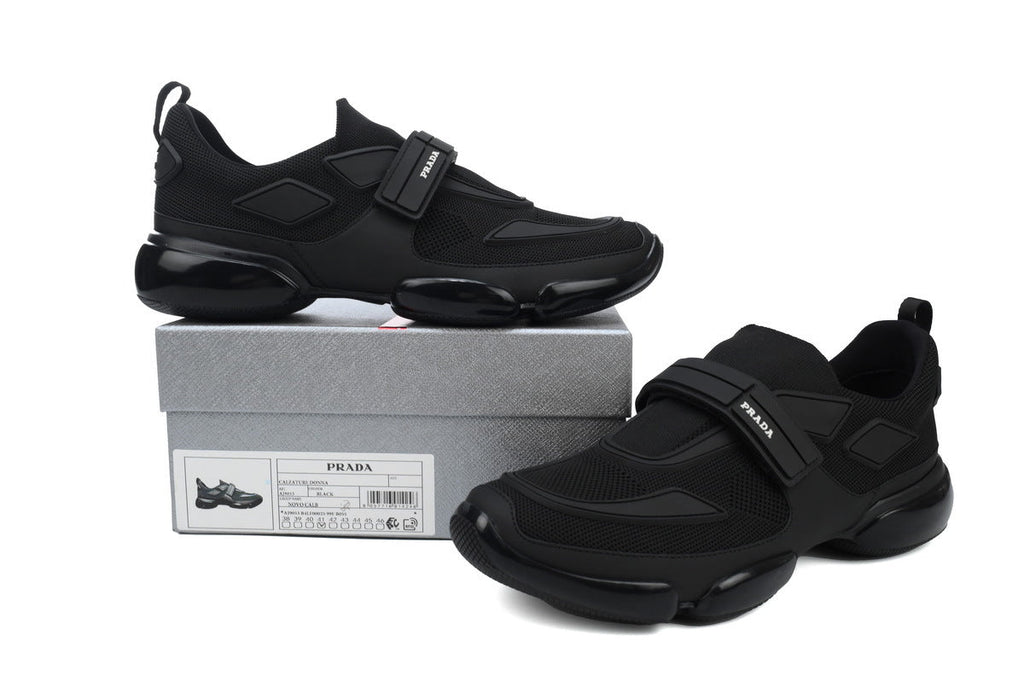 Prada Cloudbust Mesh Velcro Sneakers "Black"-Classic Casual Shoes/Women's Shoe Sale / Men's Shoe Sale