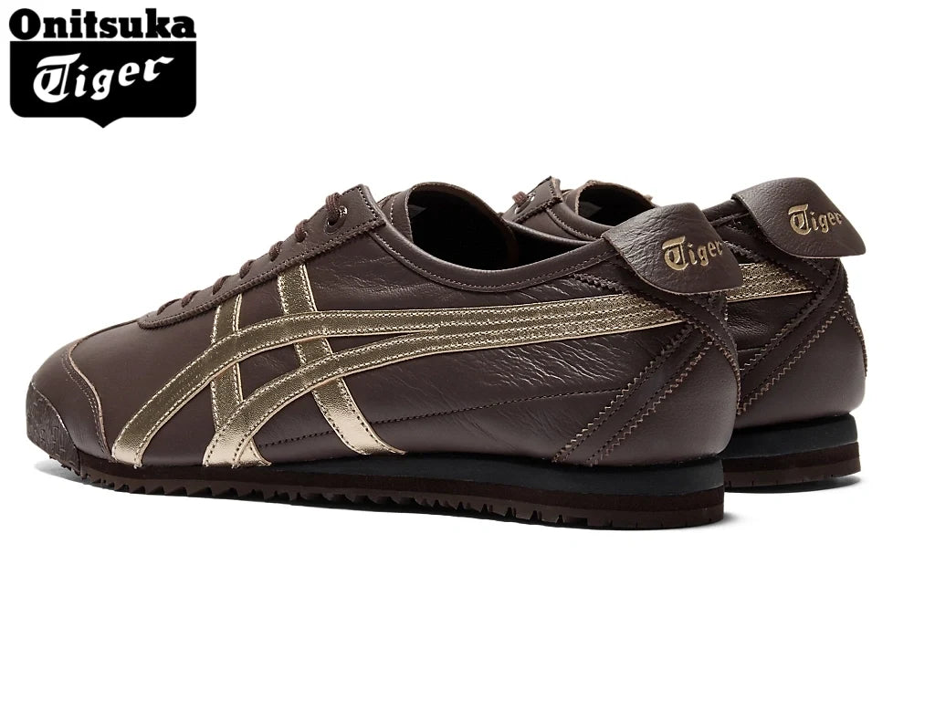 Onitsuka Tiger Mexico 66 SD "Dark Brown/Pure Gold"Classic shoe models Onitsuka Tiger Women's Shoe Sale / Men's Shoe Sale