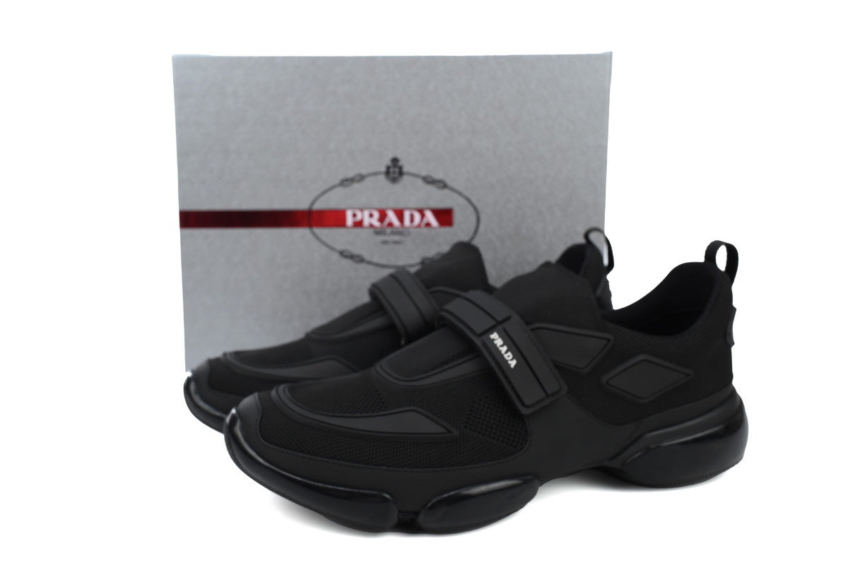 Prada Cloudbust Mesh Velcro Sneakers "Black"-Classic Casual Shoes/Women's Shoe Sale / Men's Shoe Sale