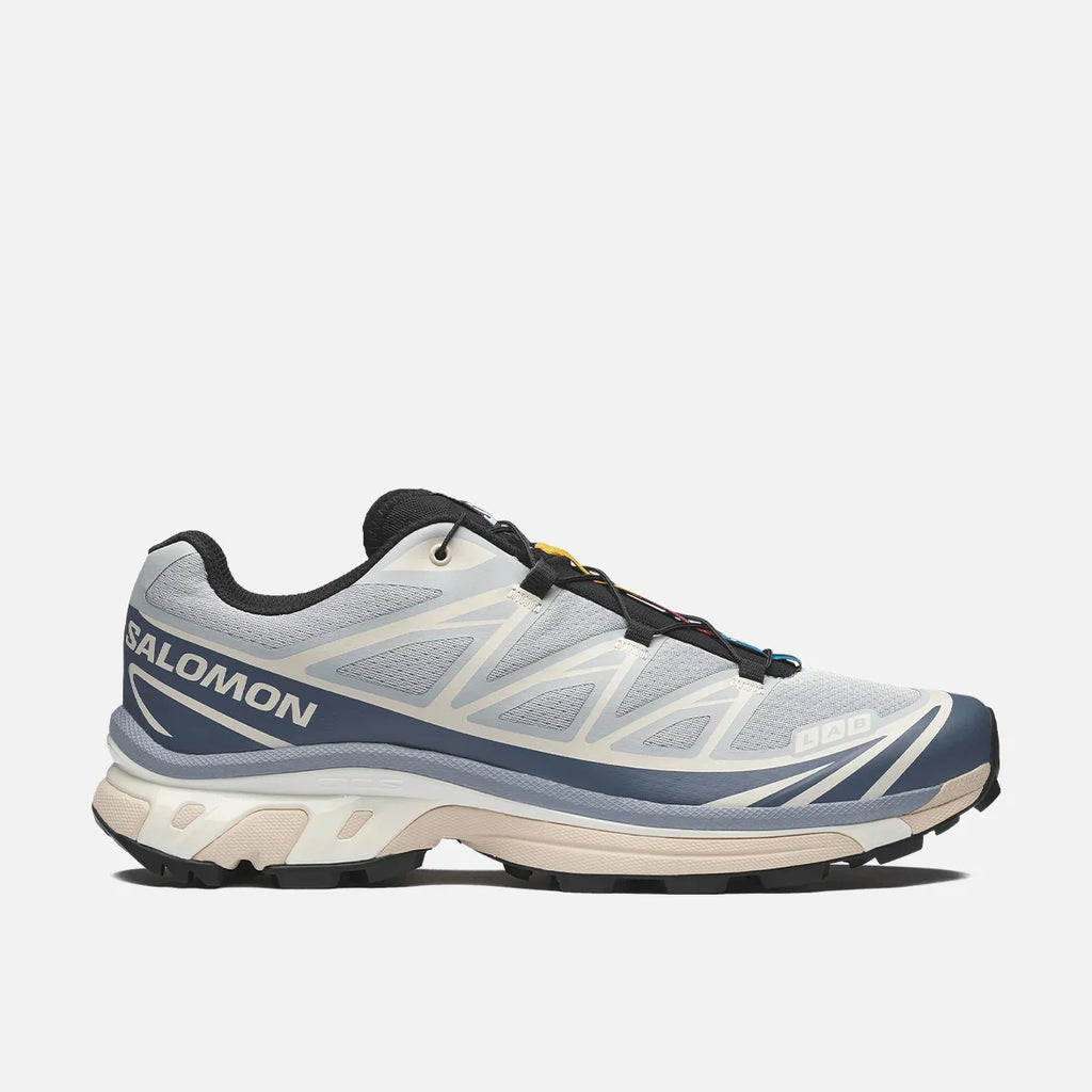 Salomon S-LAB XT-6 Men's Outdoor Trail Running Shoes "Light Grey Navy Cream"