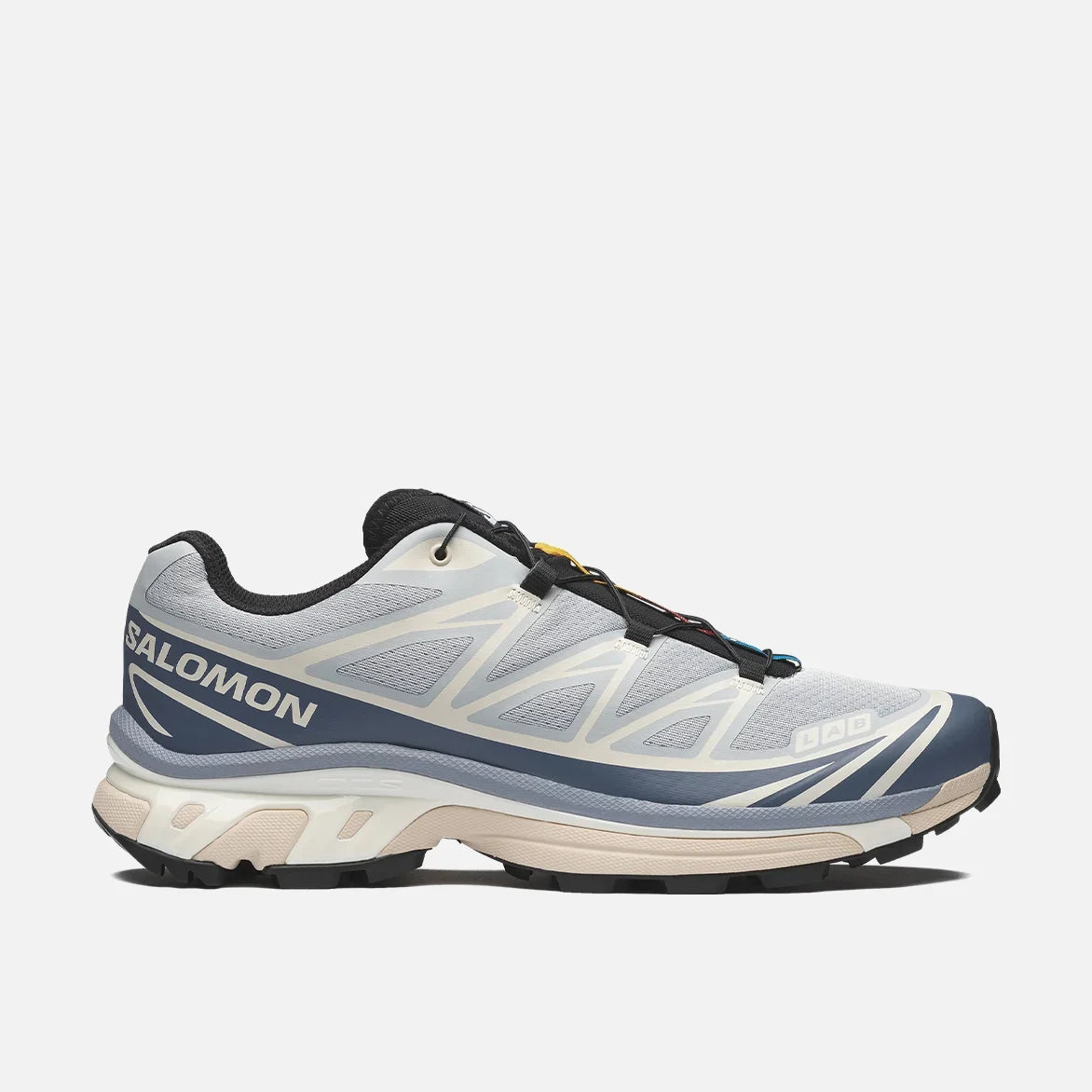 Salomon S-LAB XT-6 Men's Outdoor Trail Running Shoes "Light Grey Navy Cream"