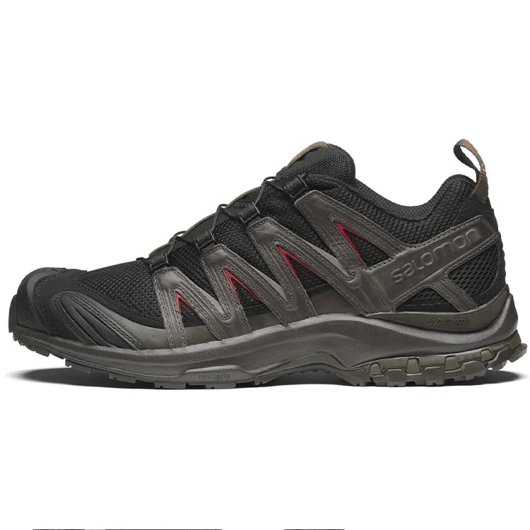 Salomon XA PRO 3D "Black Brown Red"- outdoor hiking shoes/Women's Shoe Sale / Men's Shoe Sale