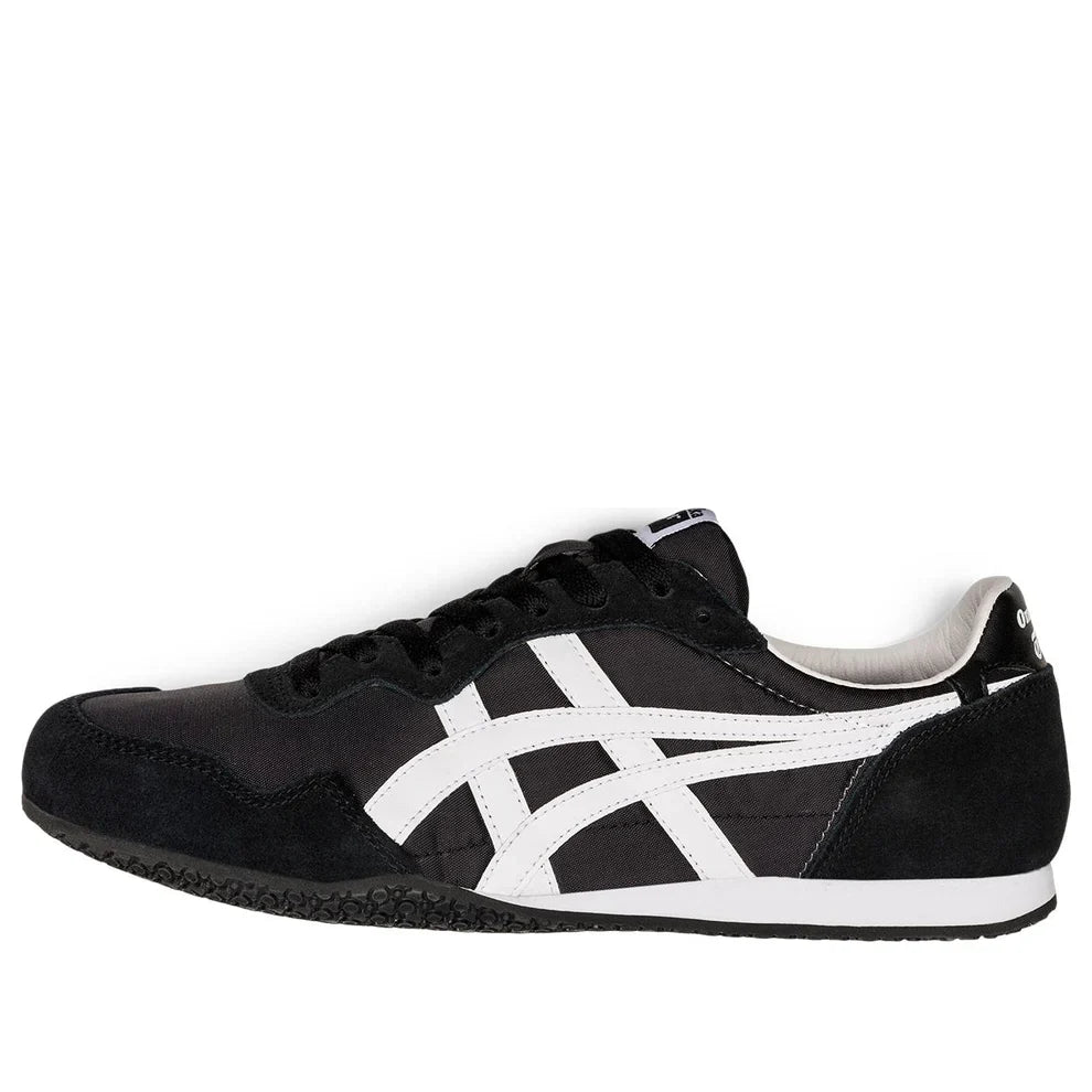 Onitsuka Tiger SERRANO "Black White" Retro Running Sneakers- Women's Shoe Sale / Men's Shoe Sale