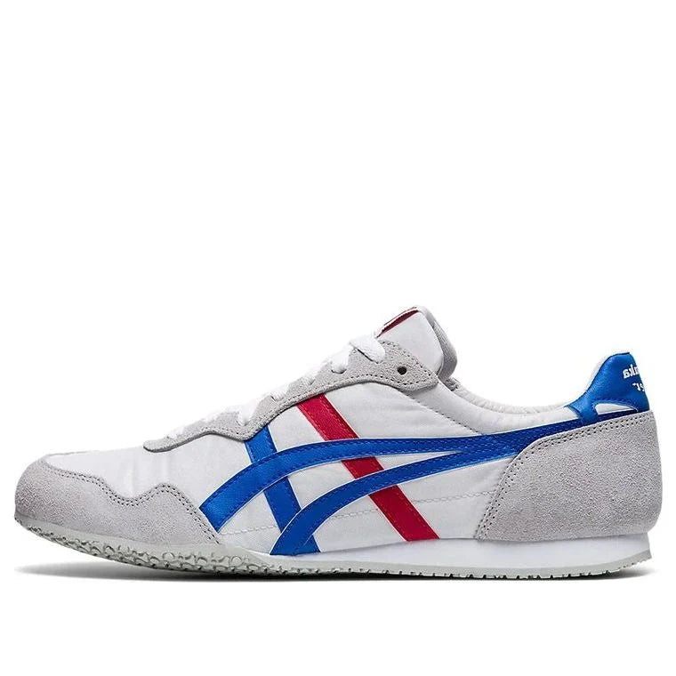 Onitsuka Tiger Serrano "White Blue Red" Unisex Sneakers- Women's Shoe Sale / Men's Shoe Sale