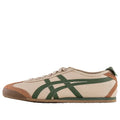 Onitsuka Tiger Mexico 66 "Beige Dark Green" Leather Sneakers- Women's Shoe Sale / Men's Shoe Sale