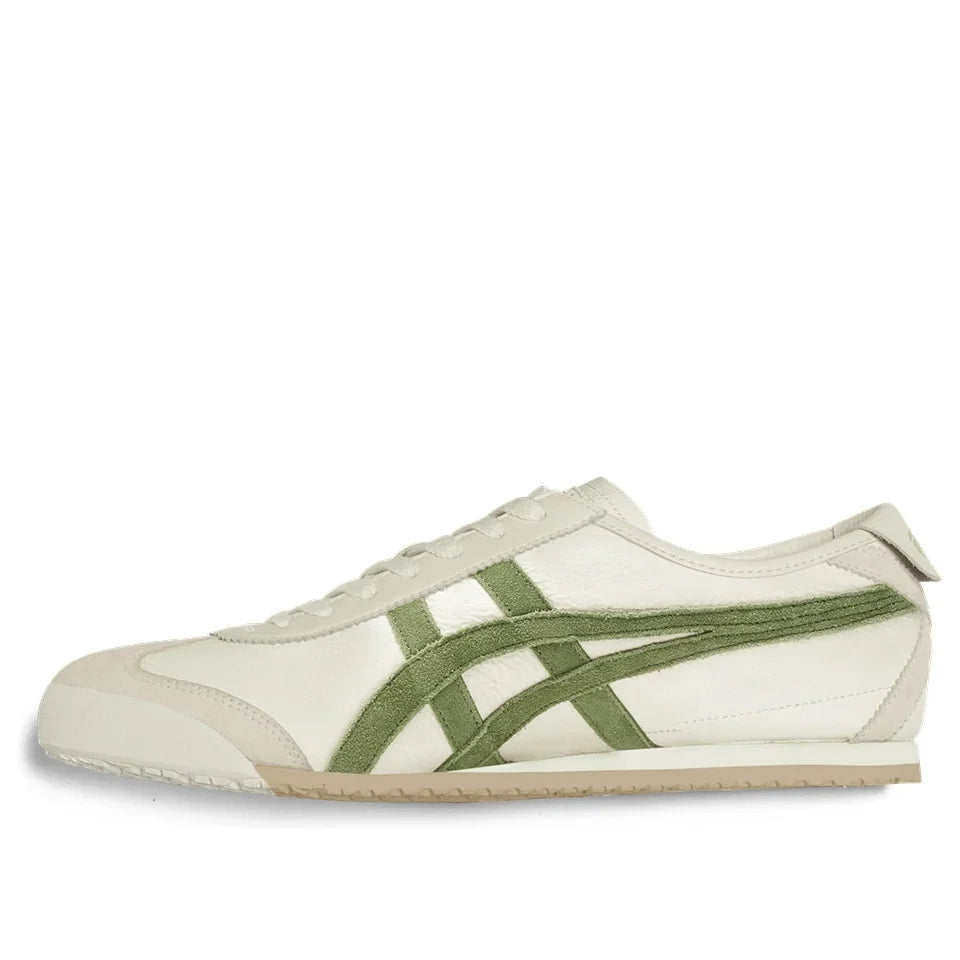 Onitsuka Tiger Mexico 66 "Cream Green" Leather Sneakers- Women's Shoe Sale / Men's Shoe Sale