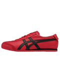 Onitsuka Tiger Mexico 66 "Red Black" Leather Sneakers- Women's Shoe Sale / Men's Shoe Sale