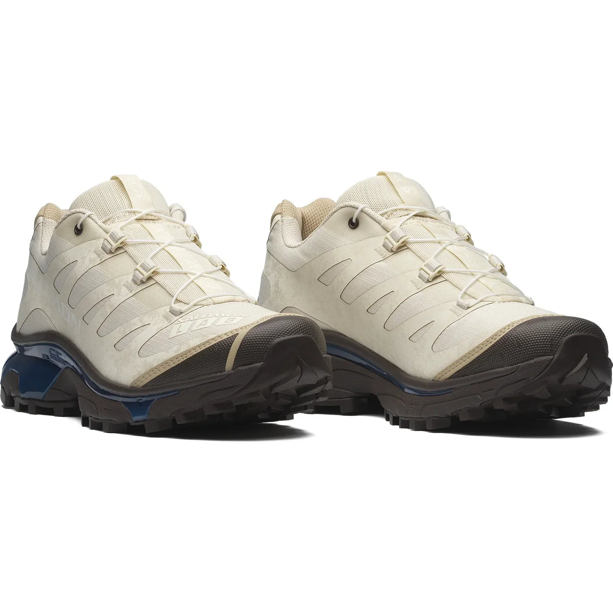 Salomon XT-4 OG XT LAB Men Women Outdoor Trail Hiking Shoes "Cream Beige Dark Brown Blue"