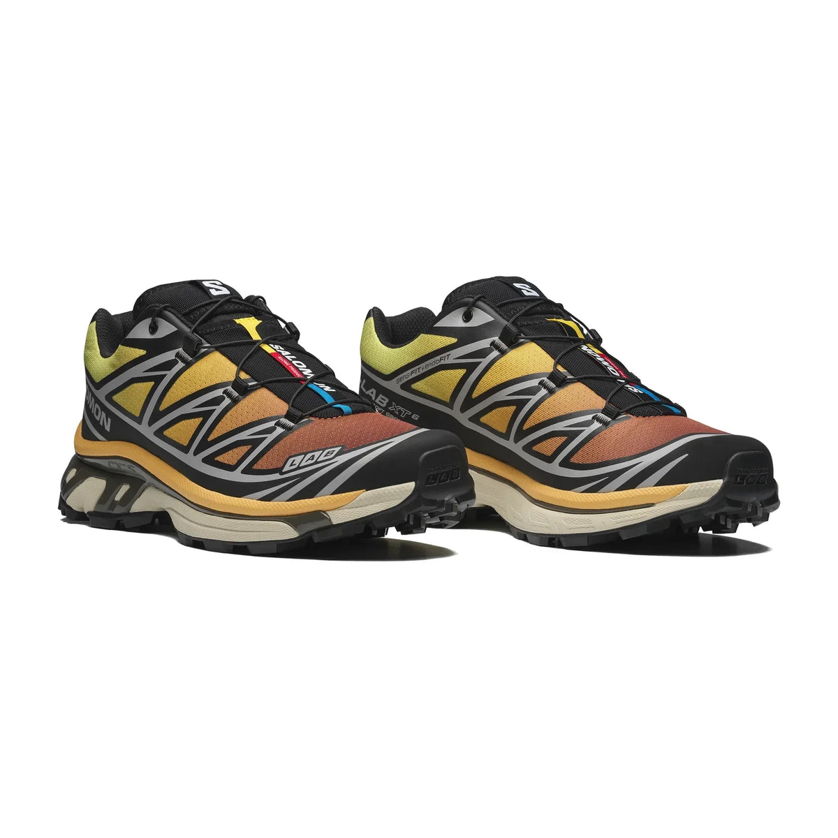 Salomon S-LAB XT-6 Men Women Outdoor Trail Running Shoes "Yellow Orange Black"