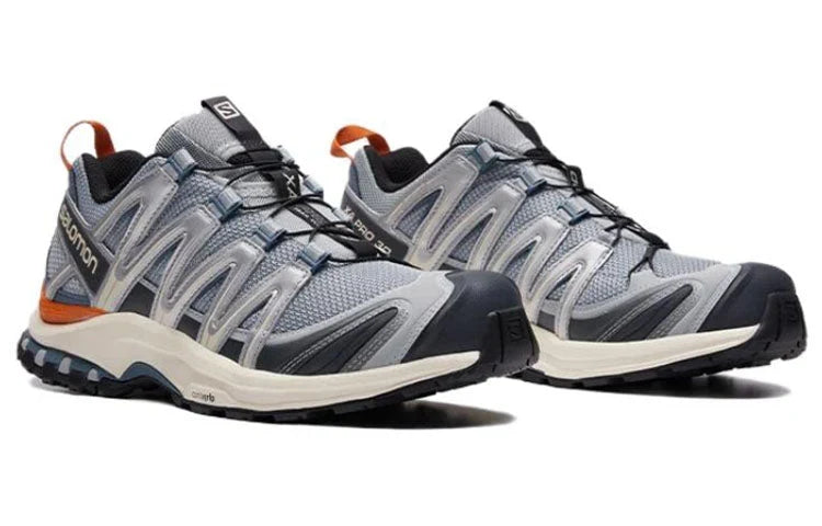 Salomon XA PRO 3D "Blue Grey Orange"- outdoor hiking shoes/Women's Shoe Sale / Men's Shoe Sale