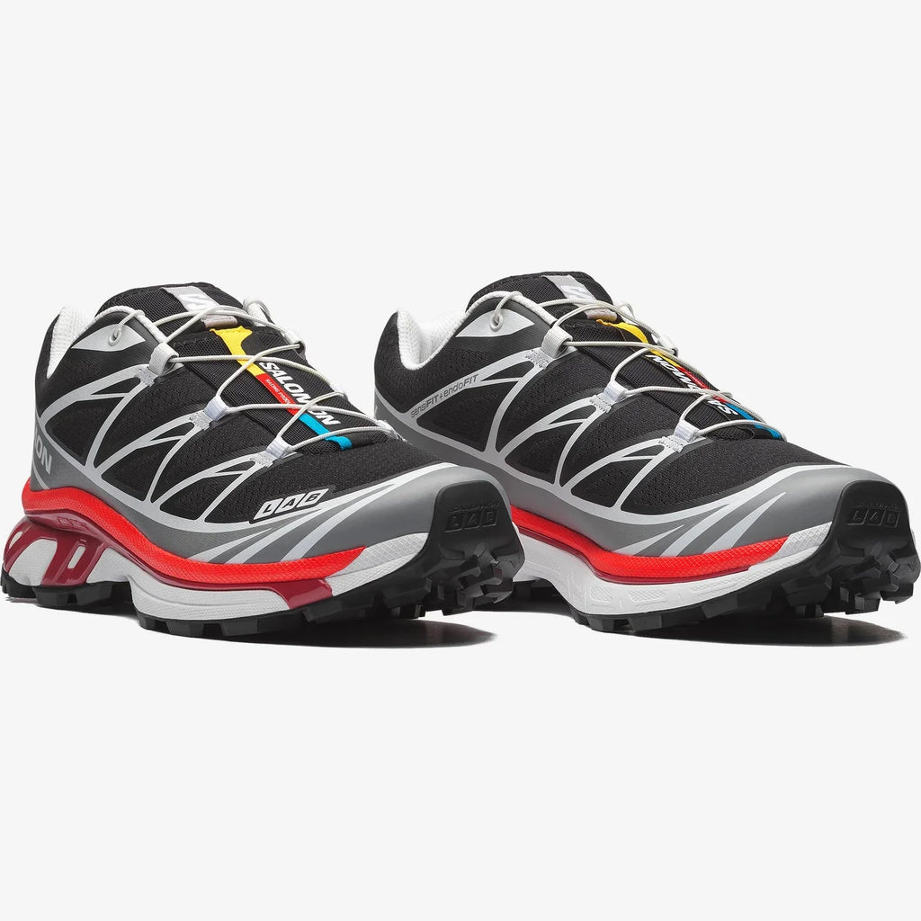 Salomon XT-6 S-LAB Men Women Outdoor Trail Running Hiking Shoes "Black Red White"