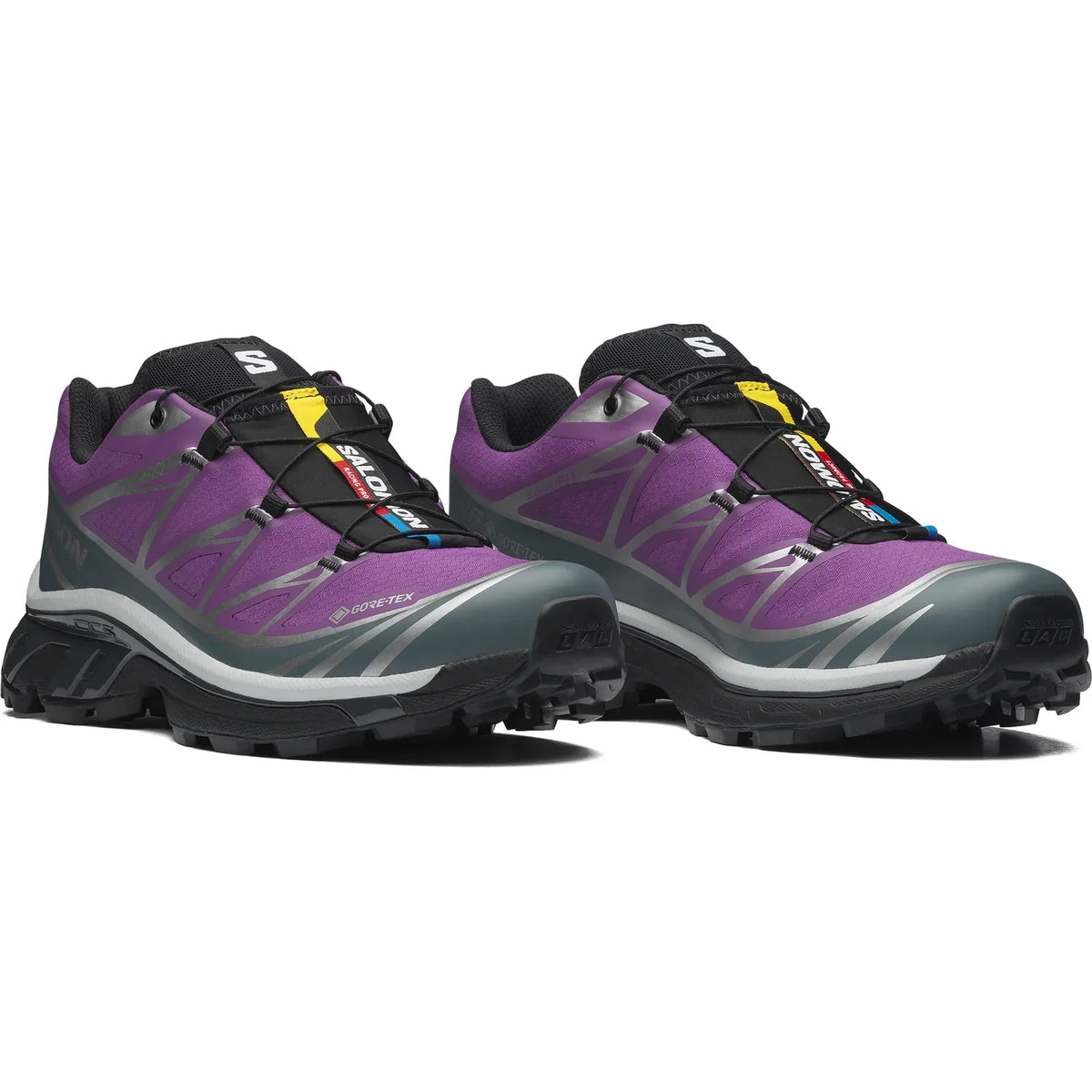 Salomon XT-6 GTX Men's Outdoor Trail Running Shoes "Purple & Teal"