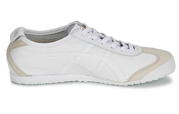 Onitsuka Tiger Mexico 66 "White Beige" Leather Sneakers- Women's Shoe Sale / Men's Shoe Sale