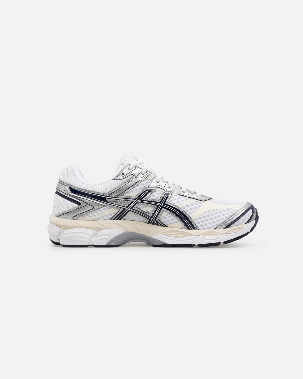 ASICS GEL-CUMULUS 16 "White Navy Silver" Men Women Retro Running Sneakers