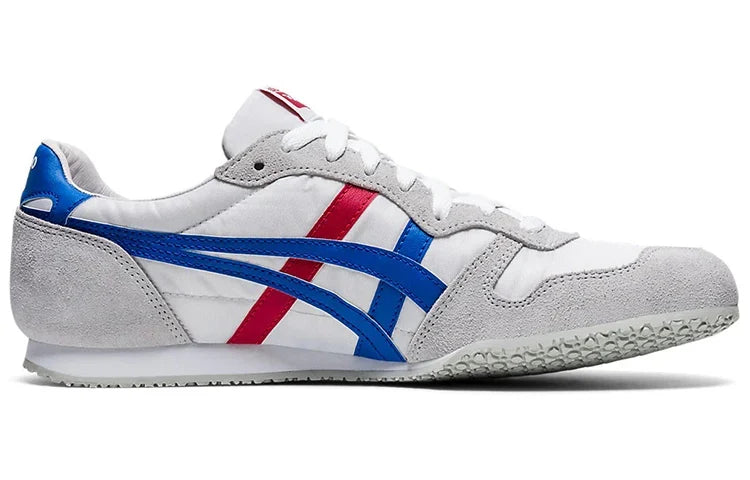 Onitsuka Tiger Serrano "White Blue Red" Unisex Sneakers- Women's Shoe Sale / Men's Shoe Sale