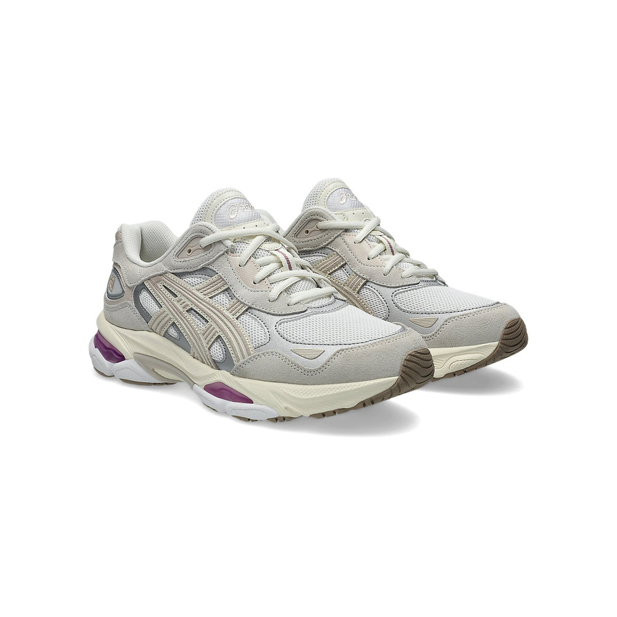 ASICS GEL-NYC "White Beige Purple" Men Women Retro Running Sneakers