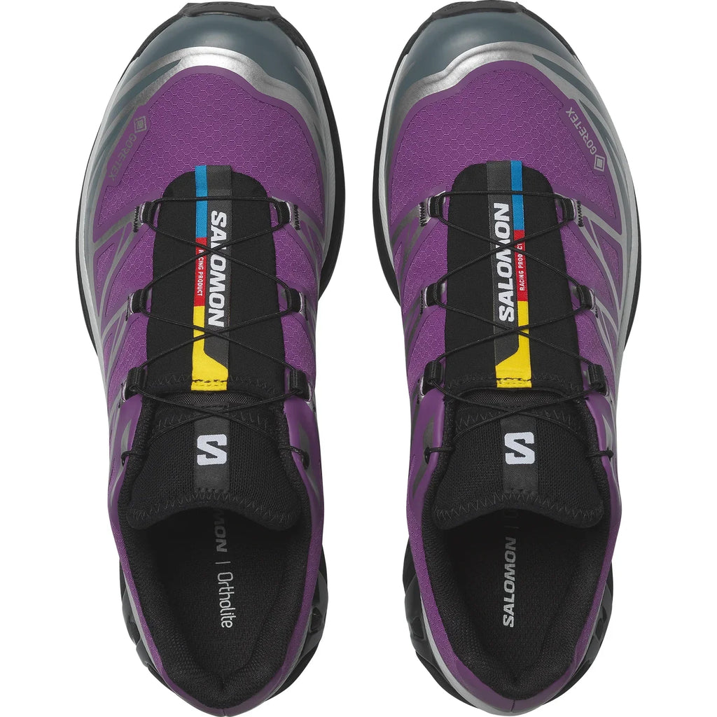 Salomon XT-6 GTX Men's Outdoor Trail Running Shoes "Purple & Teal"