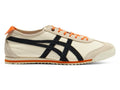Onitsuka Tiger Mexico 66 "Cream Black Orange" Leather Sneakers- Women's Shoe Sale / Men's Shoe Sale