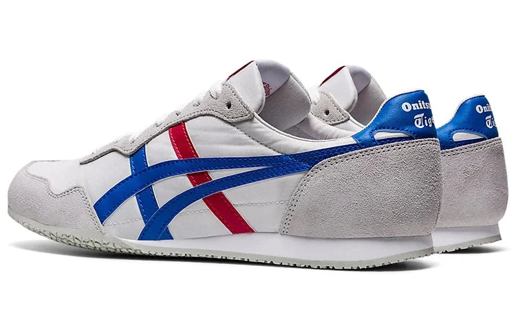Onitsuka Tiger Serrano "White Blue Red" Unisex Sneakers- Women's Shoe Sale / Men's Shoe Sale