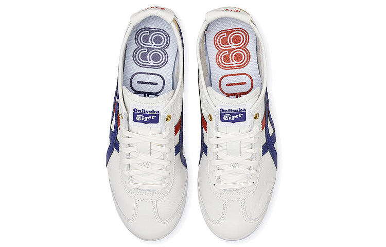Onitsuka Tiger Mexico 66 "White Blue Red Gold" Unisex Sneakers- Women's Shoe Sale / Men's Shoe Sale