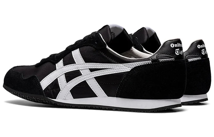 Onitsuka Tiger SERRANO "Black White" Retro Running Sneakers- Women's Shoe Sale / Men's Shoe Sale