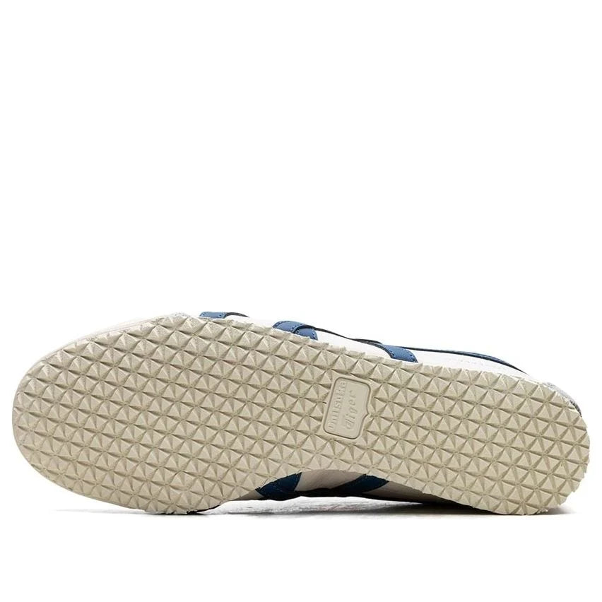 Onitsuka Tiger Mexico 66 "Cream Blue" Unisex Leather Sneakers- Women's Shoe Sale / Men's Shoe Sale
