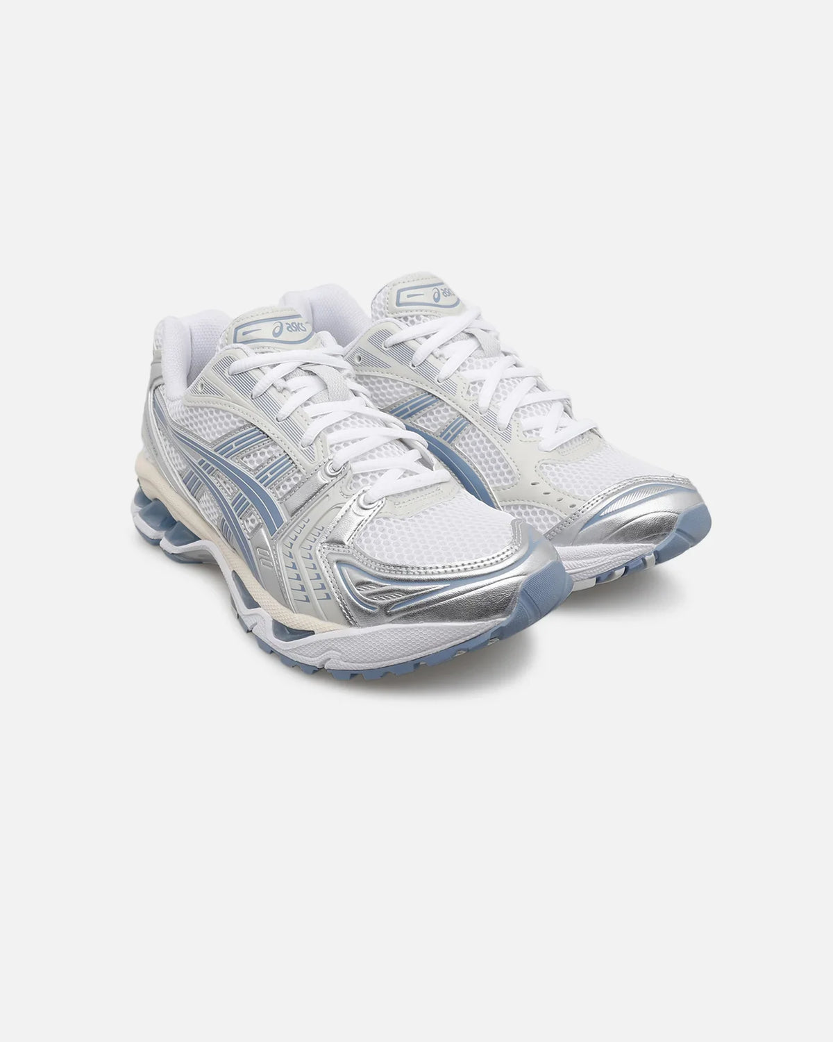 ASICS GEL-KAYANO 14 "White Silver Light Blue" Men Women Retro Running Sneakers