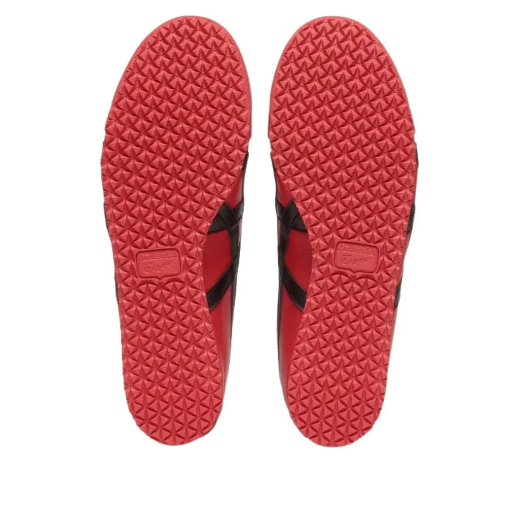 Onitsuka Tiger Mexico 66 "Red Black" Leather Sneakers- Women's Shoe Sale / Men's Shoe Sale
