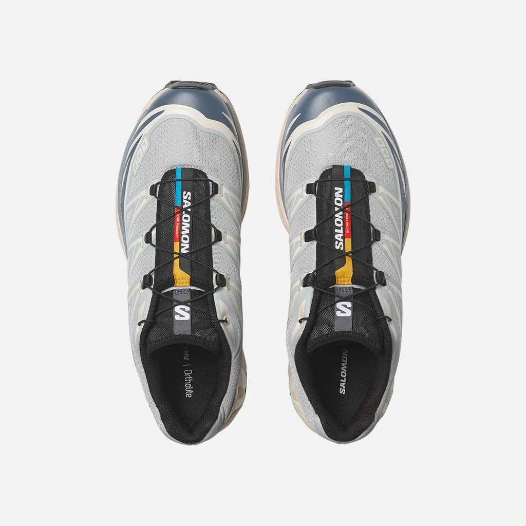 Salomon S-LAB XT-6 Men's Outdoor Trail Running Shoes "Light Grey Navy Cream"