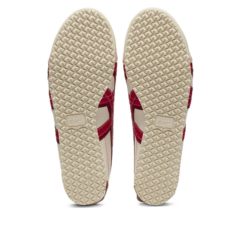 Onitsuka Tiger Mexico 66 "Cream Red" Unisex Leather Sneakers- Women's Shoe Sale / Men's Shoe Sale
