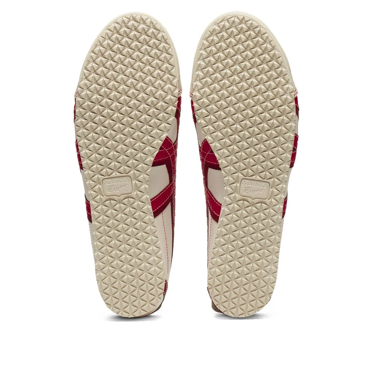 Onitsuka Tiger Mexico 66 "Cream Red" Unisex Leather Sneakers- Women's Shoe Sale / Men's Shoe Sale