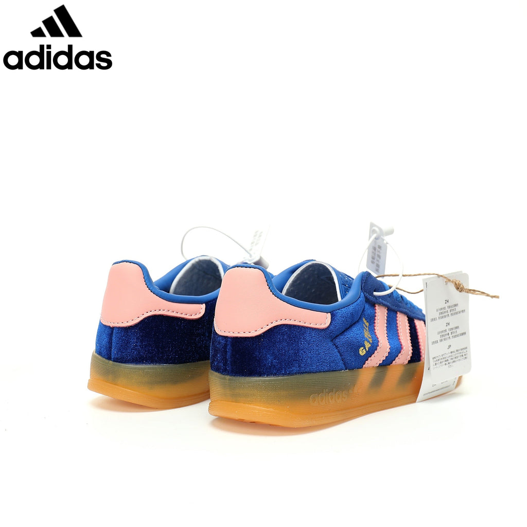 adidas Originals Gazelle Indoor W Shoes "Blue Semi / Pink Spark / Gum"-Classic sneakers，Adidas Women's Shoe Sale / Men's Shoe Sale