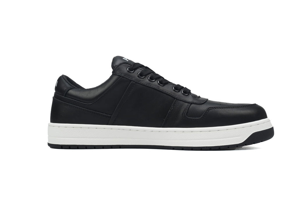 Prada Downtown Leather Low Sneakers "Black"-Classic Casual Shoes/Women's Shoe Sale / Men's Shoe Sale
