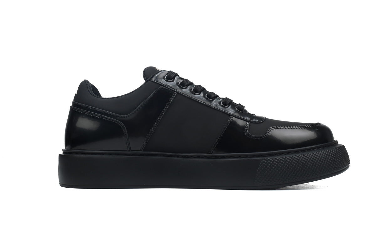 Prada Re-Nylon Brushed Leather Platform Sneakers "Black"-Classic Casual Shoes/Women's Shoe Sale / Men's Shoe Sale