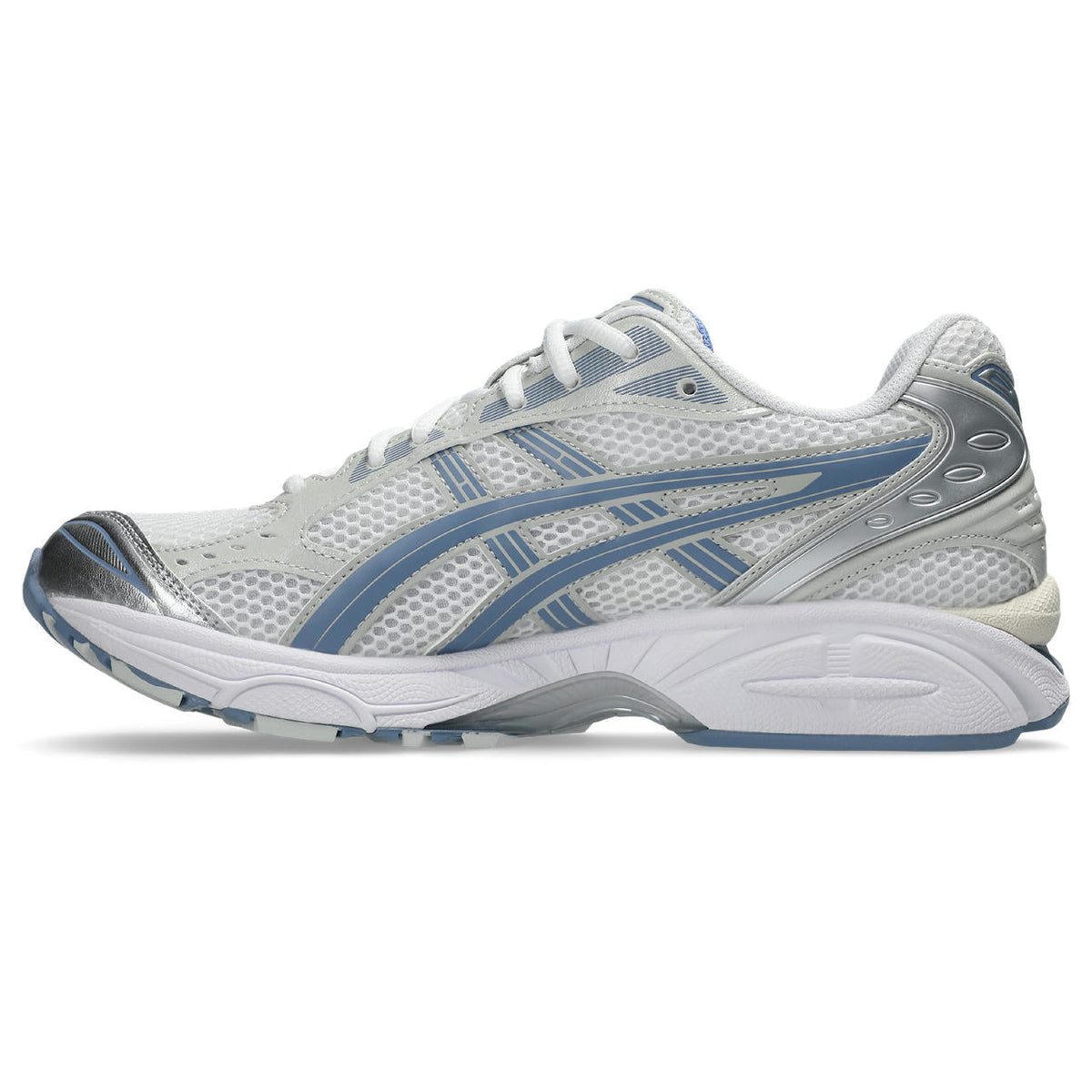 Asics  shoes  neutral running shoes mens  sneakers Gel-Kayano 14 White / Metallic Silver / Dusty Blue