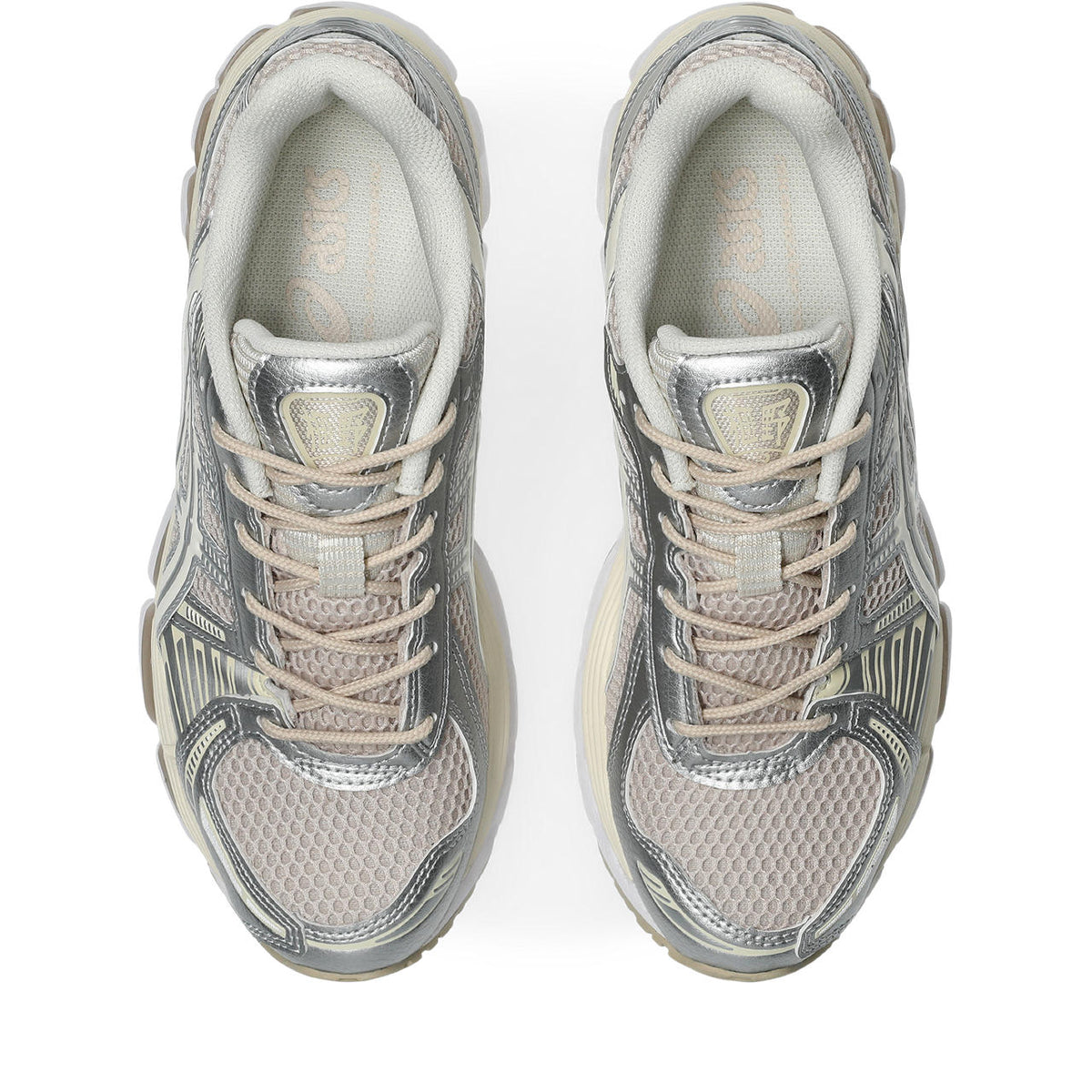 Asics  shoes  neutral running shoes mens  sneakers Gel-Nimbus 9 Silver / Beige / Off-White