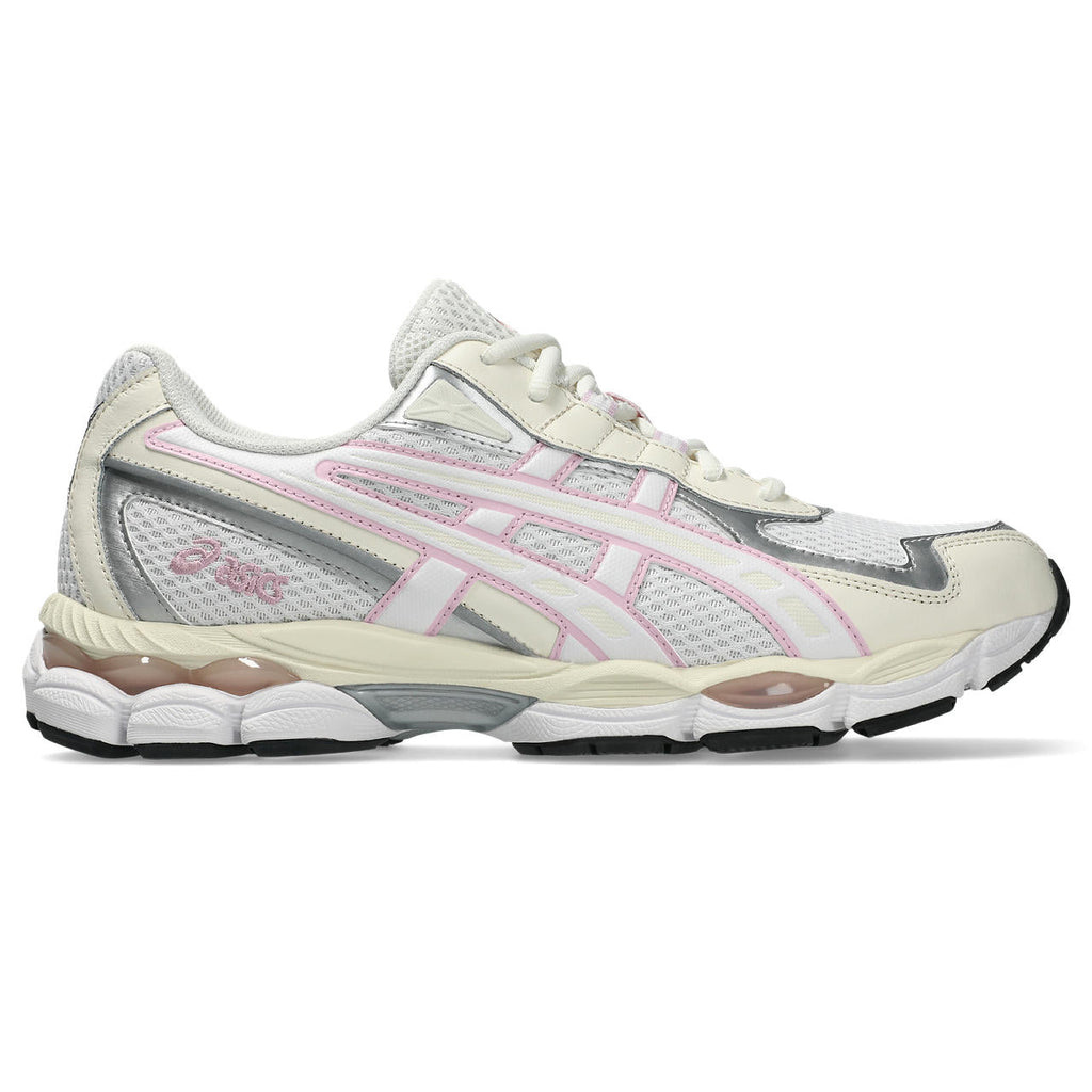 Asics womens shoes  neutral running shoes mens  sneakers Gel-NYC – Cream/Silver/Pink Sneaker