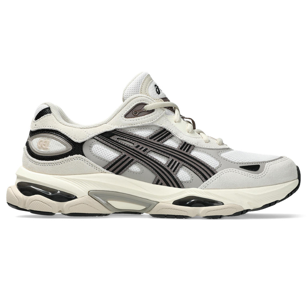 Asics womens shoes  neutral running shoes mens  sneakers Gel-Kayano 14 – Off-White/Dark Brown/Black Sneaker