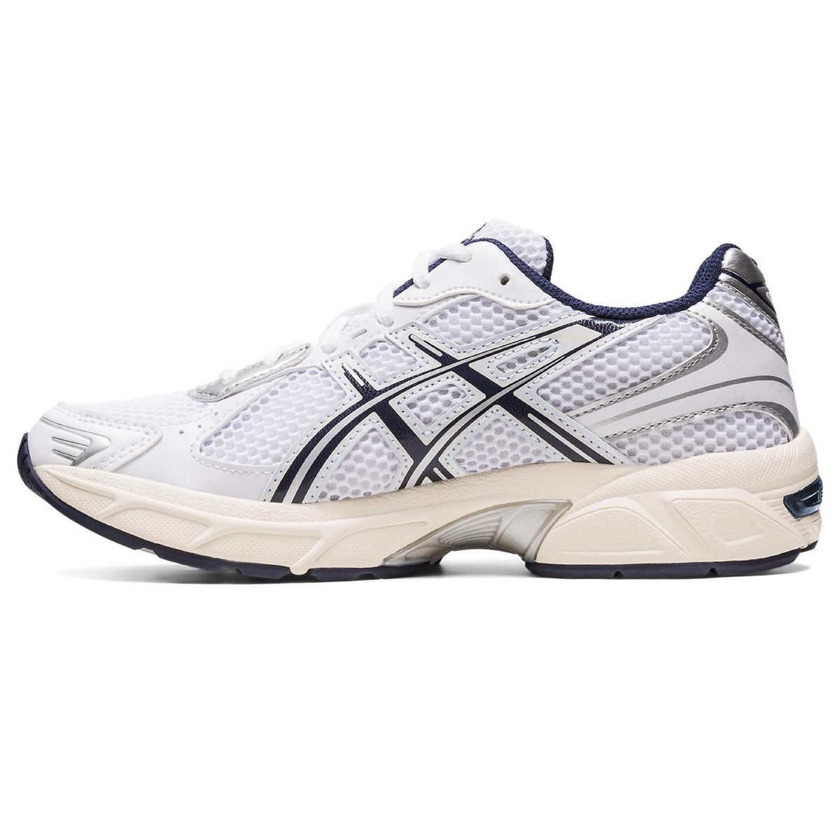 Asics womens shoes  neutral running shoes mens  sneakers Gel-1130 – White/Navy/Silver Sneaker
