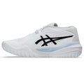 Asics womens shoes  neutral running shoes mens  sneakers Gel-Resolution – White/Black/Light Blue Tennis Sneaker