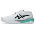 Asics womens shoes  neutral running shoes mens  sneakers Gel-Resolution – White/Black/Turquoise Tennis Sneaker