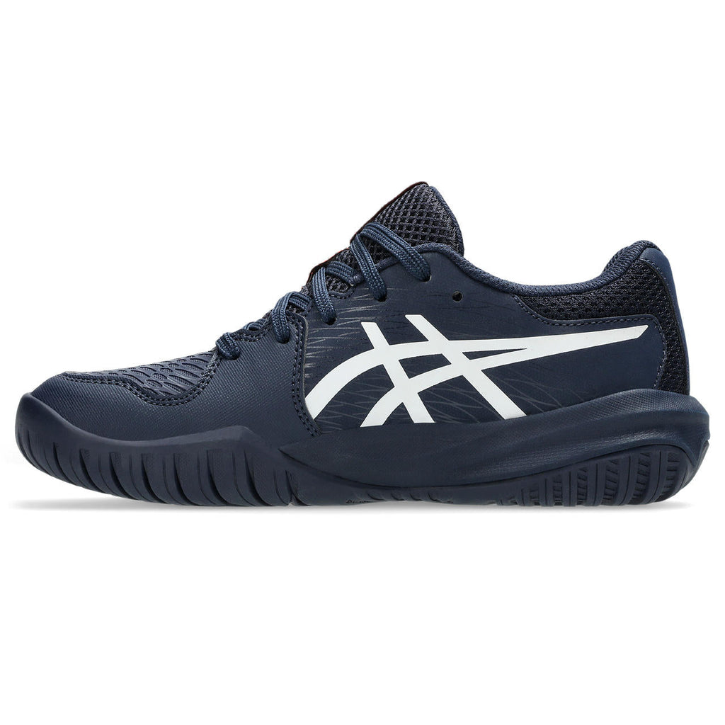 Asics womens shoes  neutral running shoes mens  sneakers Gel-Resolution – Navy Blue/White Tennis Sneaker