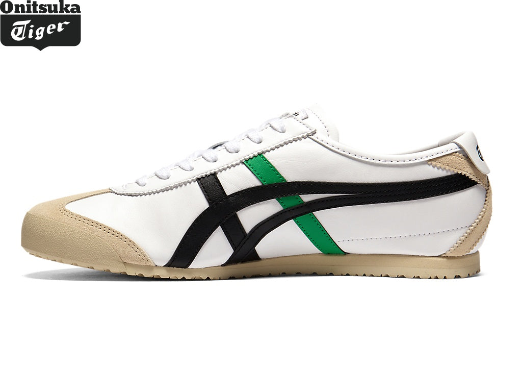 Onitsuka Tiger Mexico 66 "White/Black/Green"Classic shoe models Onitsuka Tiger Women's Shoe Sale / Men's Shoe Sale
