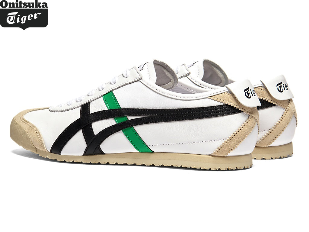 Onitsuka Tiger Mexico 66 "White/Black/Green"Classic shoe models Onitsuka Tiger Women's Shoe Sale / Men's Shoe Sale