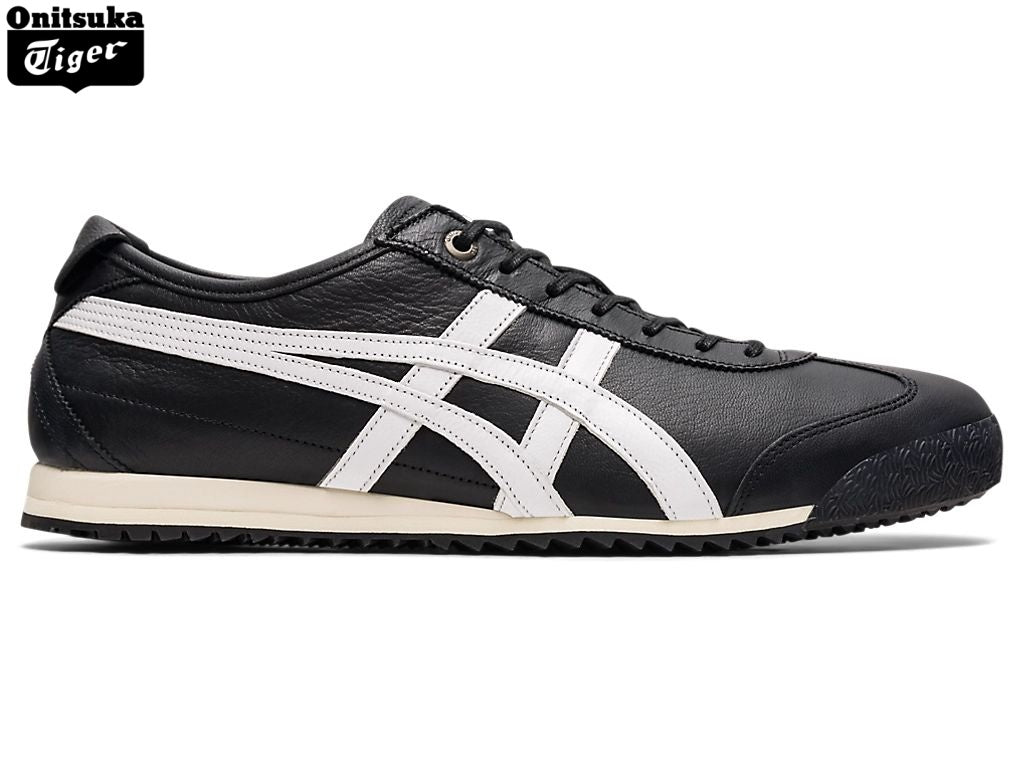 Onitsuka Tiger Mexico 66 Leather Sneakers – Black/White- Women's Shoe Sale / Men's Shoe Sale