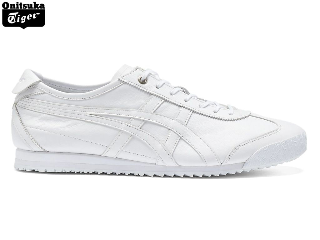 Onitsuka Tiger Mexico 66 White Leather Sneakers - Women's Shoe Sale / Men's Shoe Sale