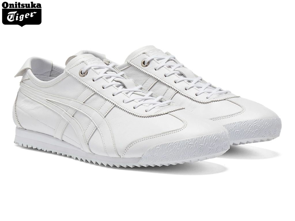Onitsuka Tiger Mexico 66 White Leather Sneakers - Women's Shoe Sale / Men's Shoe Sale