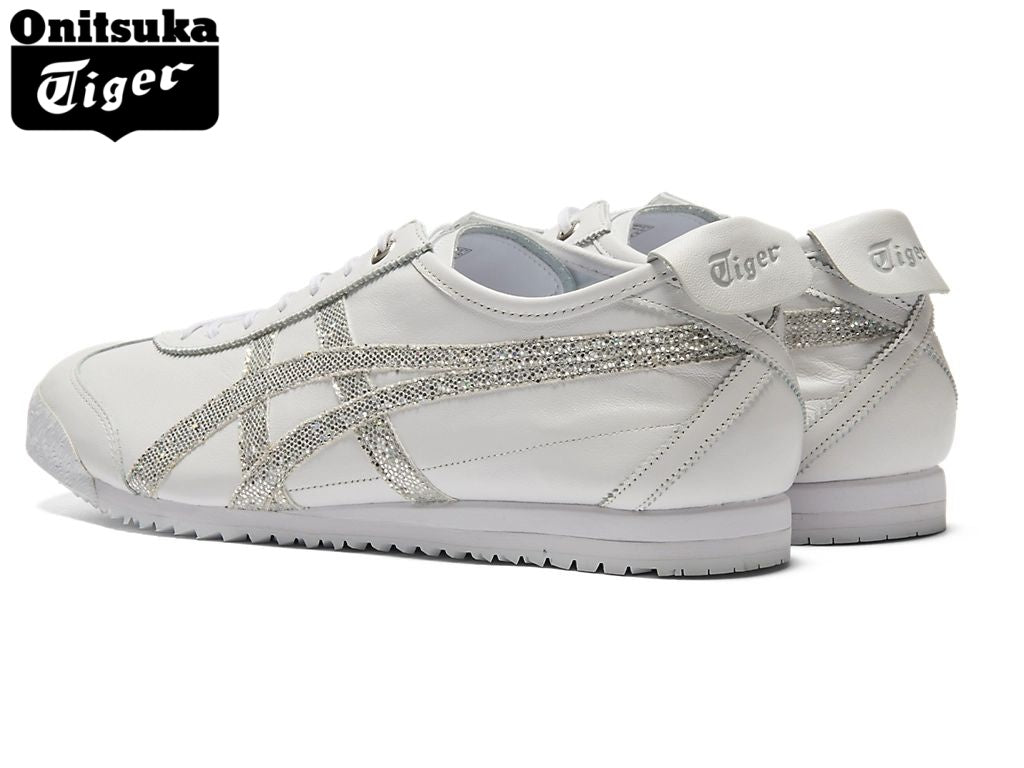 Onitsuka Tiger Mexico 66 White Silver Glitter - Women's Shoe Sale / Men's Shoe Sale