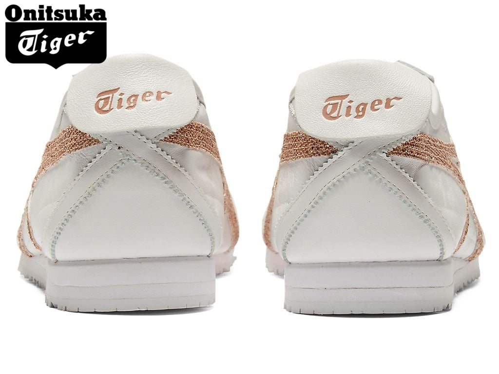 Onitsuka Tiger Mexico 66 White Rose Gold Glitter - Women's Shoe Sale / Men's Shoe Sale