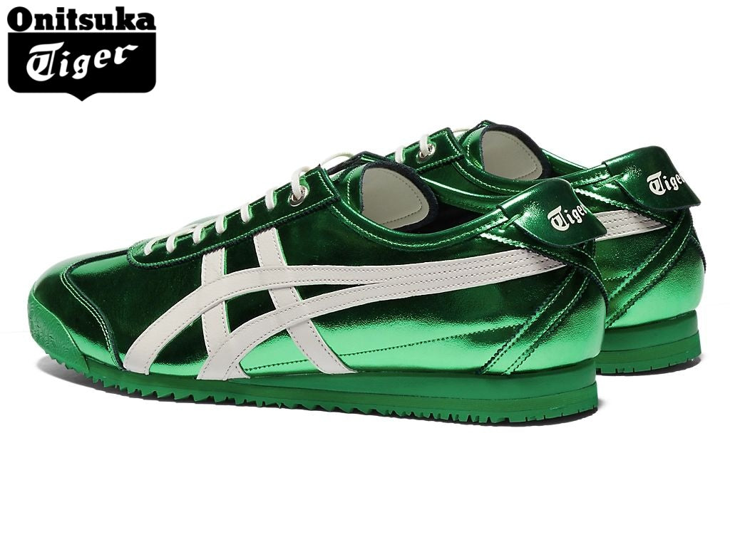 Onitsuka Tiger Mexico 66 Metallic Green Leather - Women's Shoe Sale / Men's Shoe Sale